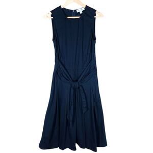 Amour Vert Sleeveless Dress Small Navy Blue Timeless Chic Classiccore Midi